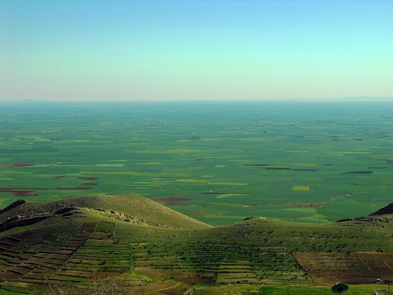 Mardin'in güneyinde Mezopotamya ovaları